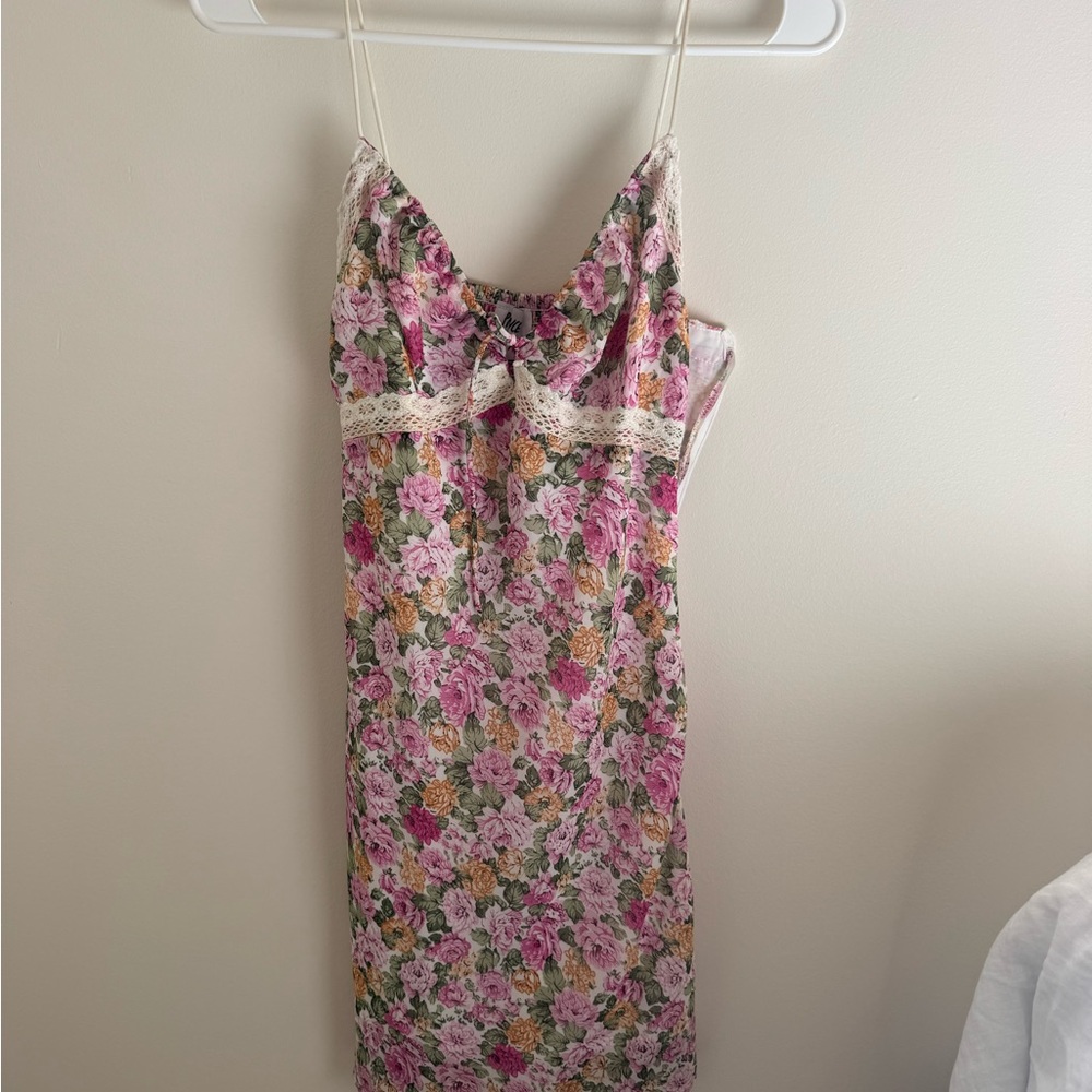 Princess Polly Pink Floral Mini Dress